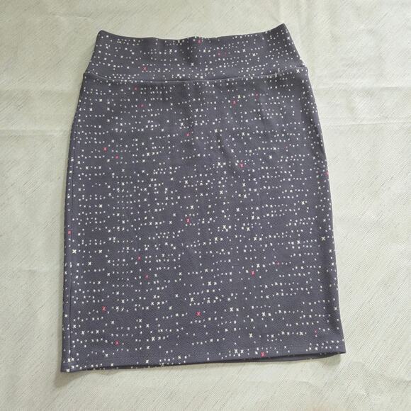 LulaRoe Woman's grey and white skirt size Large - Picture 5 of 5